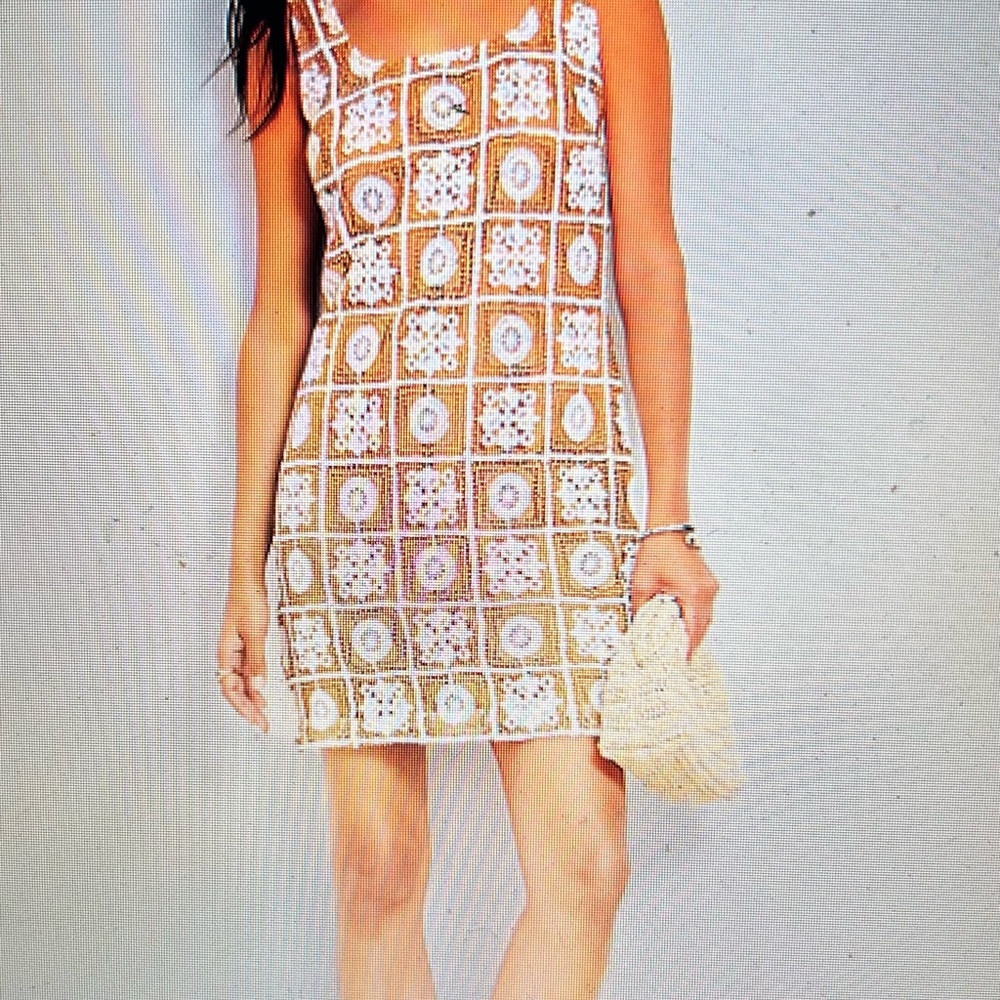 Crochet Square Pattern Dress